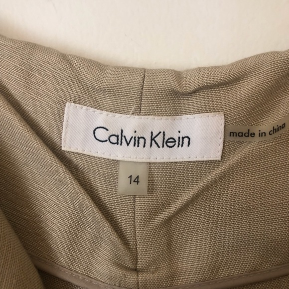 💕HP💕 CALVIN KLEIN linen pants - size 14 - EUC - Picture 2 of 2